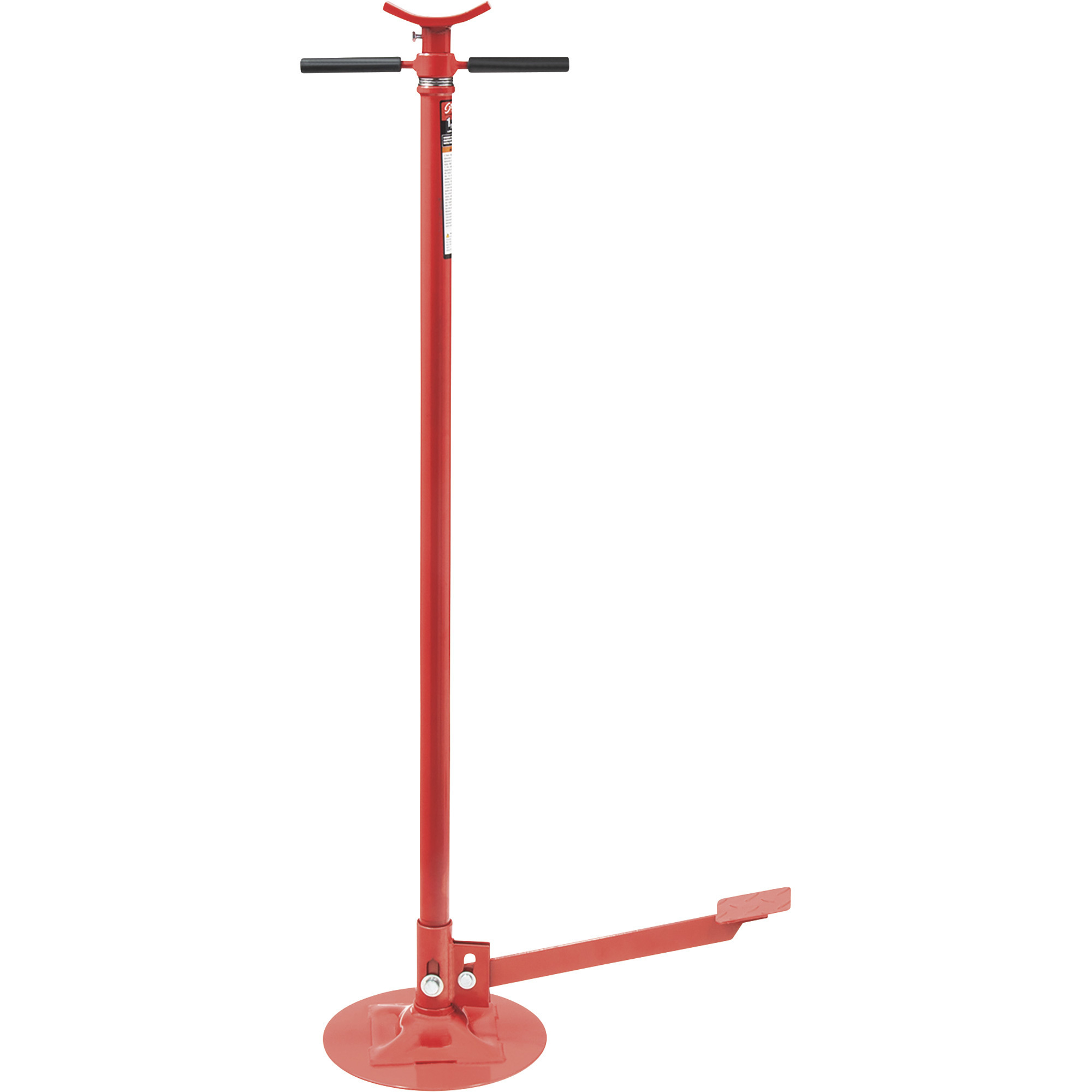 Sunex Tools Underhoist Support Stand with Foot Pedal — 1500-Lb. Capacity, 12in. Dia. Base, Model# 6810A